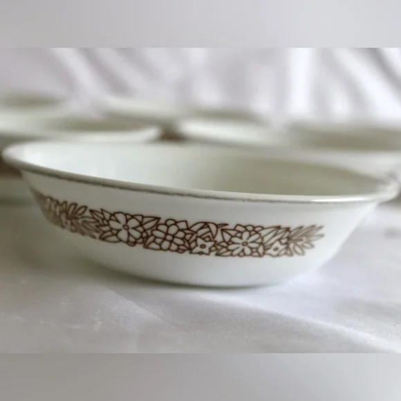 Corelle Woodland Brown Fruit Bowls / Dessert Bowls - Picture 4 of 7